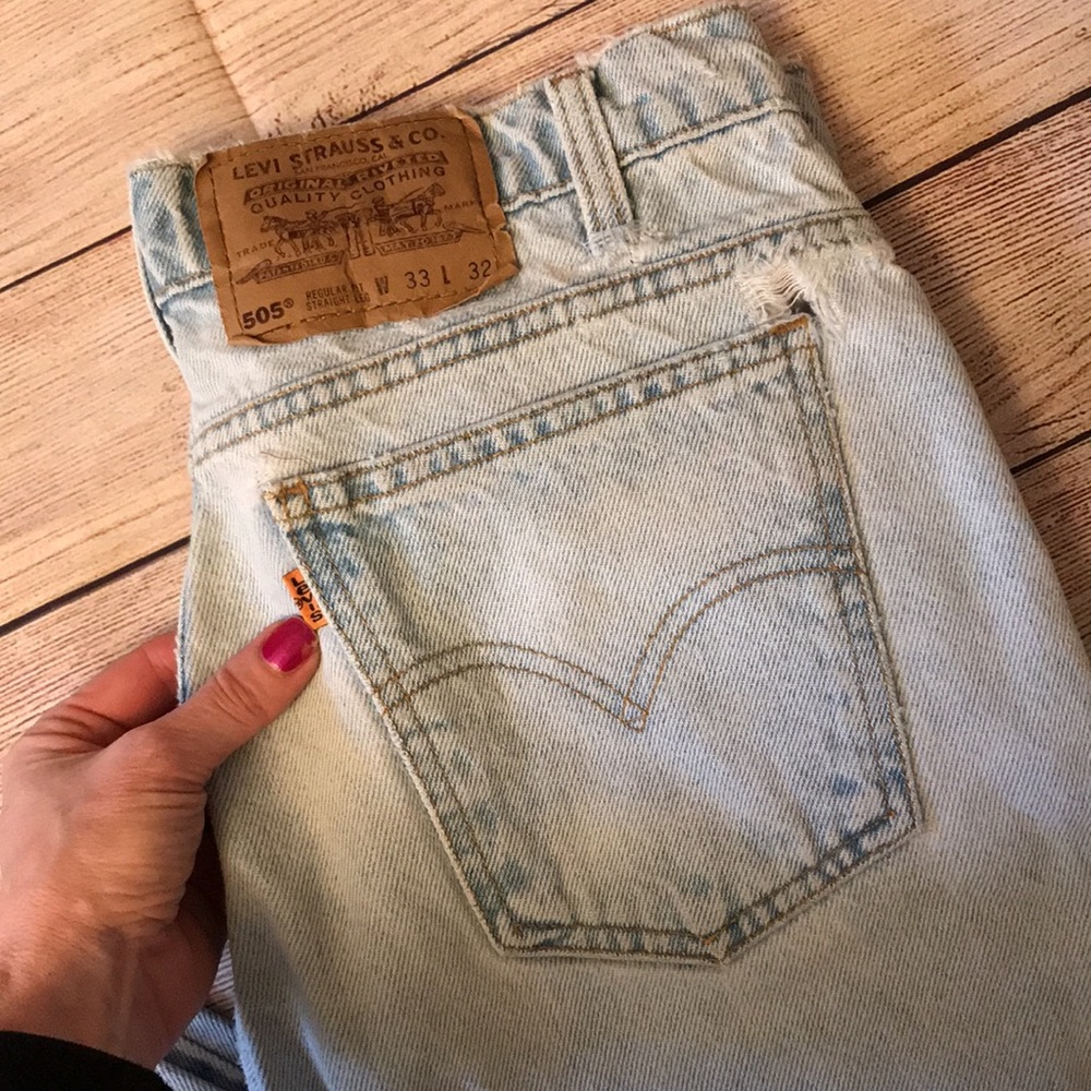 Vtg orange tab Levi’s 505 L5
